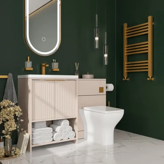 jasmine cashmere cloakroom suite 600 basin unit wc toilet