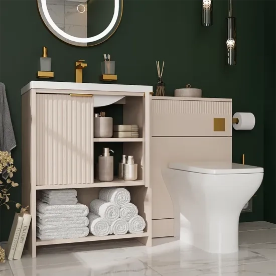 jasmine cashmere cloakroom suite 600 basin unit wc toilet