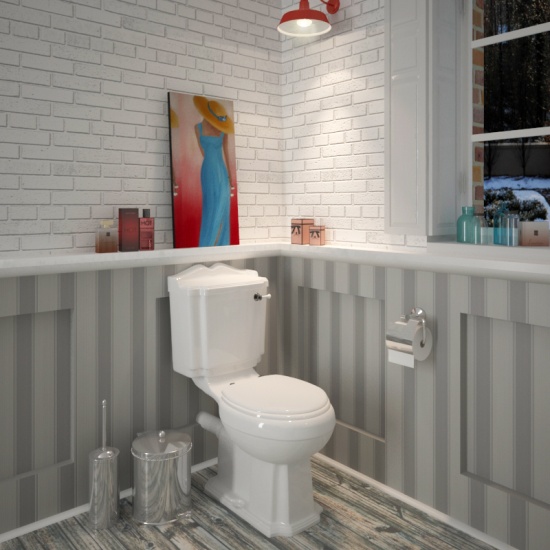 Extra Product Image For Legend Close Coupled Pan With Cistern And Soft Close Seat 1