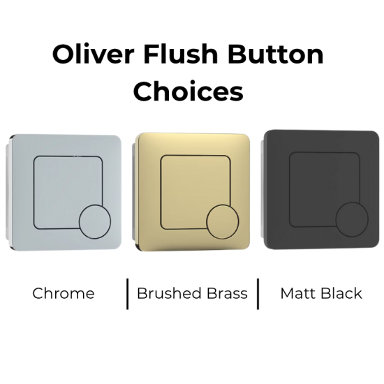 Oliver 1400 Black Fitted Furniture Combination Vanity Unit with Ceramic Basin, WC and Fixing Kits 1