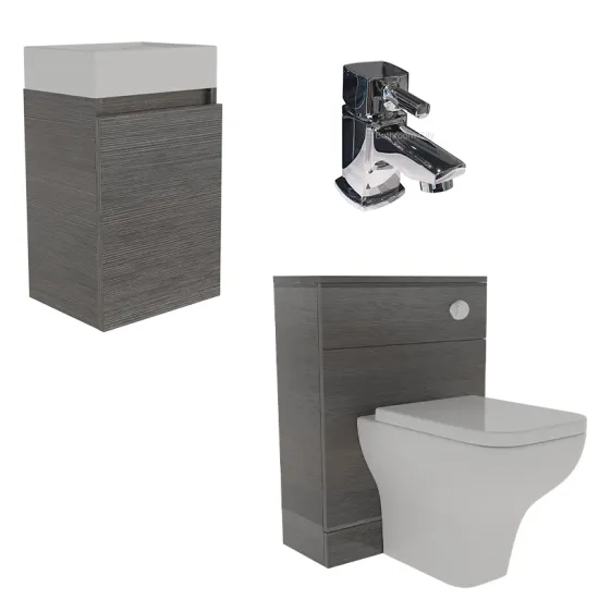 Hacienda 410 Suite Floor Vanity Unit and BTW