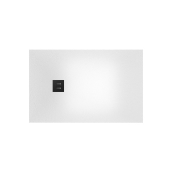 alan 1000 x 800 rectangular white slate effect 26m shower tray