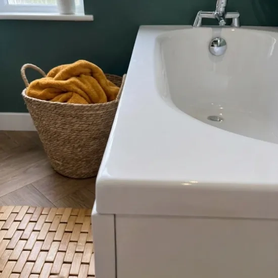 Laguna acrylic black jet whirlpool 1700 x 800 single ended
