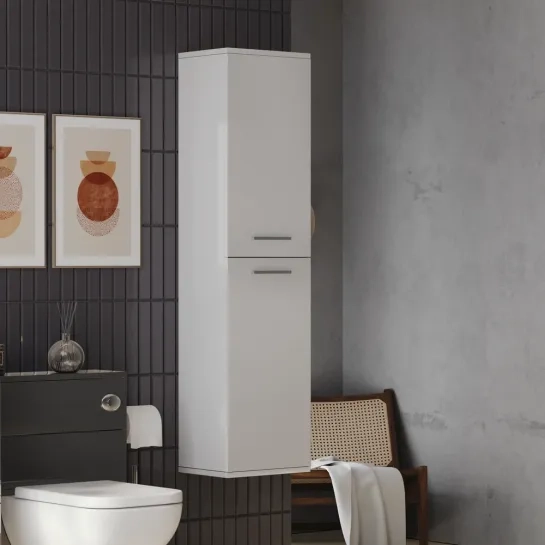 Patello Tall Boy Storage White
