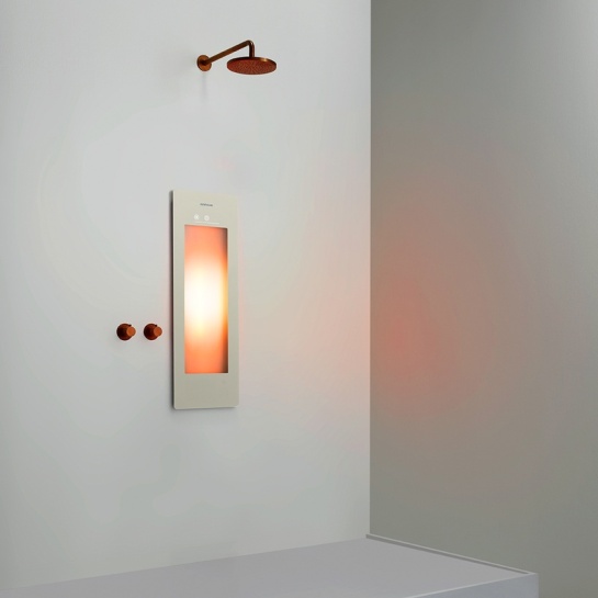 Option image for Sunshower Small One in Sand White for Built-in Installation