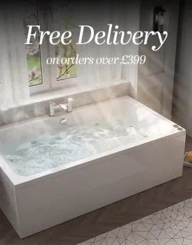 Free Delivery on orders over £399 - Bathroom City