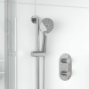 Tweed 2 Outlet Ceiling Shower Set Head Handset Slider