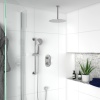 Tweed 2 Outlet Ceiling Shower Set Head Handset Slider