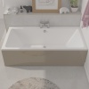 Angled Front View of Straight Bath Panel with Optional End Panel