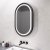 BC Oval Black Demister Mirror