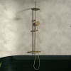 Petteril Gold Round Shower Rail Kit