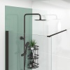 Extra Product Image For Radiant Blackhinged Walkin Corner Shower Enclosure 1