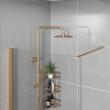 Product Image for Radiant 1300 Brushed Gold Shower Enclosure for Recess
