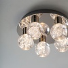 Decorative Flush Ceiling Light: 5 Bulb