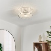 Decorative Flush Ceiling Light: 3 Bulb