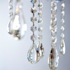 Multi arm glass Pendant Light: 8 Bulb