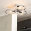 Multi arm lamp Semi flush Light: 3 Bulb
