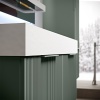 baden haus premium 1200 matt green vanity unit plisse