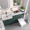 oliver 1400 green fitted furniture black