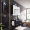 pelipal 6025 1000mm black wall hung vanity unit