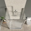 odessa chrome 1200 sliding one wall shower enclosure