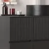 Product Image for 1000mm Black Wall Hung Vanity Unit with Black Sink & Side Unit 