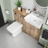 oliver 1200 oak vanity and toilet package chrome handles