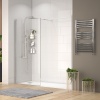 radiant 2000 walkin recess shower enclosure black tray