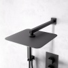 Ribble Square Chrome Shower Head Wall