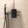 Ribble Square Chrome Shower Handset Kit with Bracket