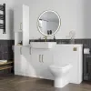 Product Image for Oliver 1600 White Shaker Fitted Furniture Combination Vanity Unit with Ceramic Basin 6