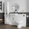 Product Image for Oliver 1600 White Shaker Fitted Furniture Combination Vanity Unit with Ceramic Basin 5