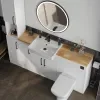 Product Image for Oliver 1600 White Shaker Fitted Furniture Combination Vanity Unit with Ceramic Basin 4
