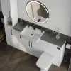 Product Image for Oliver 1600 White Shaker Fitted Furniture Combination Vanity Unit with Ceramic Basin 2