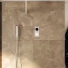 Cyber 2 Outlet Ceiling Shower Set Head Handset Bracket