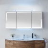 Solitaire 7005 Bathroom Cabinet with Mirror Doors and LED lights
